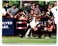 Big Mac goes over in the 2004 collegiate final against Cal Poly. Photo Rugby Magazine.