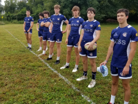 The Minutemen 7s players get ready.
