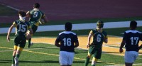 Christian Hunter goes in for one of his three tries. TM Trinh photo.
