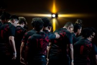 Corona Centennial players remember their remmates who died January 19. photo courtesy Corona Centennial Rugby.