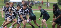 More action from the National Youth 7s. Alex Goff photo.