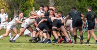 Action from Saturday's men's game. Colleen McCloskey photo.