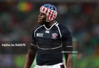 Ngwenya sporting his nifty Stars & Stripes headgear in 2011. Photo Dan SHeridan/INPHO.