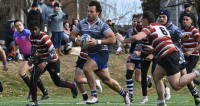 Norwich (red) vs Georgetown. @CoolRugbyPhotos.