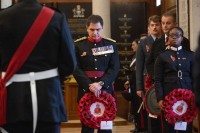 Remembrance services in the chapel Nov. 10. Photo Punkus.