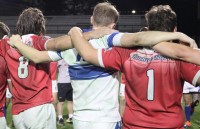 The players bonded after the game. Sabrina Houlihan photo.