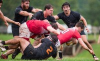 Tennessee in black vs Ohio State in red. Will Fagan photo.