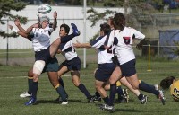 Pam Kosanke during the 2006 Rugby World Cup. Photo Rugby World Cup.