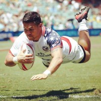 Pati scoring for the USA 7s team.