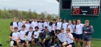 The Penn team with their medals and trophy.