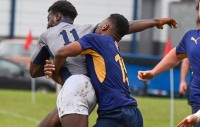 Iowa Central (in gray) vs Principia (in blue)