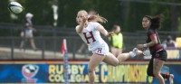 NIRA teams kind of have to play some 7s in the spring. Cassidy Bargell for Harvard. Photo AEG Rugby.