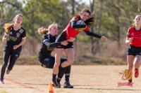 Raleigh Rugby Club youth in action. Mark Brocker photo.