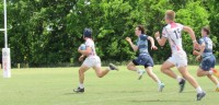 Barron Lankford races on to score.