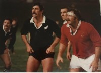 Bailey in the lineout against the All Blacks in San Diego in 1980.