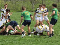 Quick ball left the Ignatius defense scrambling at times. Alex Goff photo.