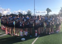 Canada huddles up during training.