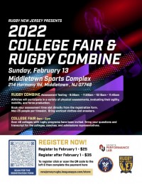 The Rugby NJ Combine and College Fair is open to boys and girls.