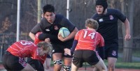 Gavin Fitzpatrick scored a key late try for Rye. Photo Will Kressler.
