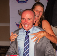 2021 Hall of Fame inductee Salty Rhompson and his wife Beth.