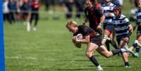 Spencer Hundley in for one of his two tries. Adam Taich photo.