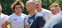 USA Head Coach Scott Lawrence leads the team into his second test match. Calder Cahill photo for USA Rugby.
