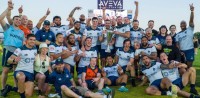 The Seawolves with their 2022 Western Conference trophy. Photo: Seattle Seawolves. 