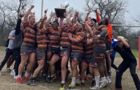 SHSU players celebrate.