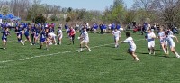 St. Ignatius freshmen (in white) vs St. Xavier. Alex Goff photo.