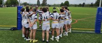 St. Ignatius TVs huddle up.