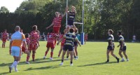 St. Ignatius reaches for the lineout. Alex Goff photo.