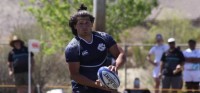 Snow Canyon in black against Rhinos in white. Photo Snow Canyon Rugby.