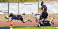 Alex Lara scores in the corner. 