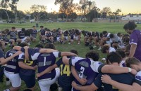 St. Anthony and Crean Lutheran players take a moment together after their game this weekend.