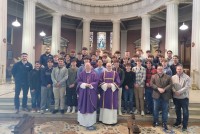 The players attended Mass in Dublin at Pro Cathedral.