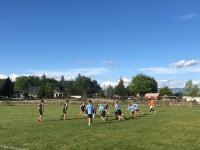 Kids in action at the City of Star touch rugby event.