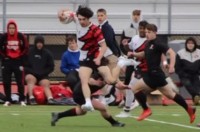 Steven Fliniton cuts through for Berks.