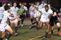 Strake Jesuit, in white, vs Katy on Saturday. Photo by Tari Tari.