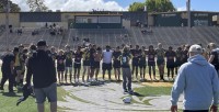 Tempe and Mira Costa come together after their game. Photo Hal Morgan.