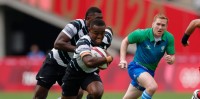 Fiji's Waisea Nacuqu cuts through the Japan defense to score. Photo Mike Lee - KLC fotos for World Rugby