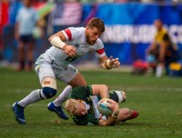 Stephen Tomasin about to take the ball away. David Barpal photo.