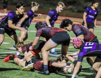 Torrey Pines in red, Long Beach Poly in purple. Photos Holland King.