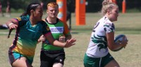 Girls action at the Tropical 7s. Alex Goff photo.