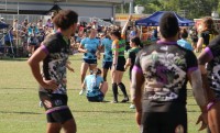 Girls action at the Tropical 7s. Alex Goff photo.