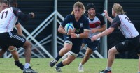 Flanker Tobey Barnfield-Lee had a huge match for UMW. David Hughes photo. 