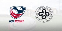 USA Rugby and City of Glendale logos.