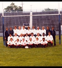 Lombard with the 1978 USA team in Canada. Second row, far right.