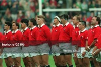 The USA team set to face Ireland in 1994. Tardits 4th from left turning away from the camera. Billy Strickland-INPHO photo.