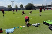 USA U19s in training in Querétaro, Mexico.