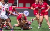 USA defense was good, at times very good. Photo Rugby Canada.